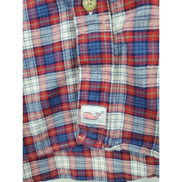 Vineyard Vines Multicolored Flannel Long Sleeve Classic Fit Murray Shirt Large - Picture 4 of 12